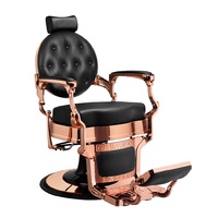 Кресло для барбершопа BUZZ ROSE BLACK VIP02